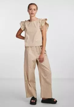 Блузка Pieces, бежевый