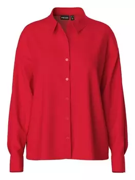 Блузка PIECES Blouse PCFRANAN, красный