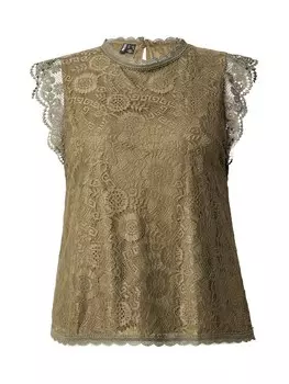 Блузка PIECES Curve PCOLLINE, оливковый