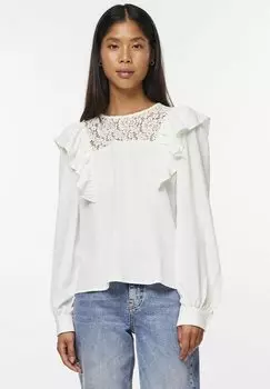 Блузка Pieces, цвет cloud dancer