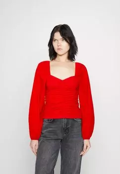 Блузка Pieces, красный