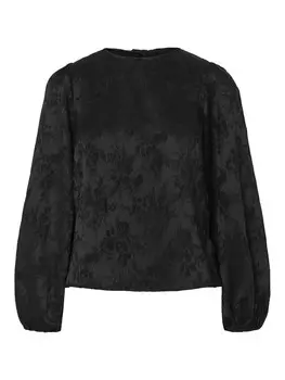 Блузка PIECES NETHE, черный