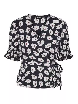 Блузка Pieces Nika, темно-синий