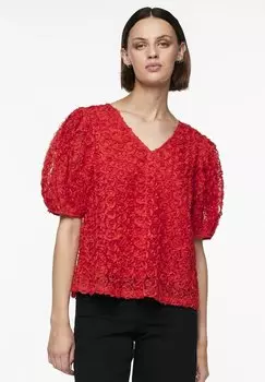 Блузка Pieces НОЛИЯ СС, цвет bittersweet