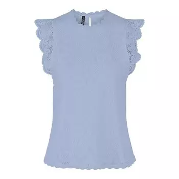 Блузка Pieces Olline Lace, синий
