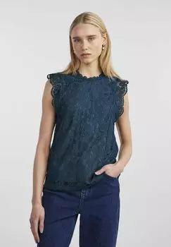 Блузка Pieces PCOLLINE SL NOOS BC, цвет reflecting pond