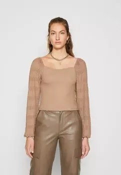 Блузка Pieces ПКЖАСМИН, коричневый