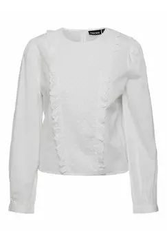 Блузка Pieces, ярко-белый