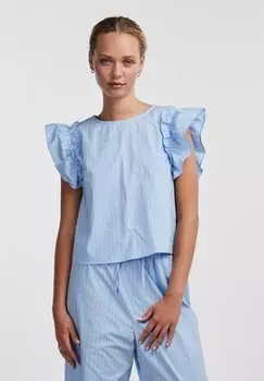 Блузка Pieces, синий