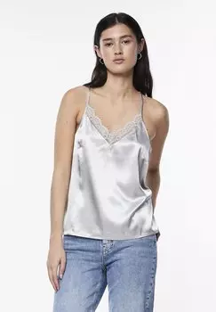 Блузка Pieces TRGER PCSKYE, серебристый