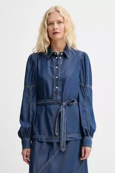 Блузка Pikine Munthe, темно-синий