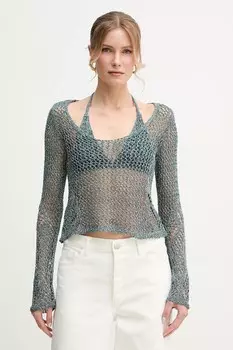 Блузка Pinko, бирюзовый