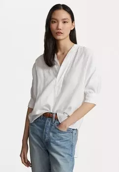 Блузка Polo Ralph Lauren RAYAN MID SLEEVE SHIRT, белый