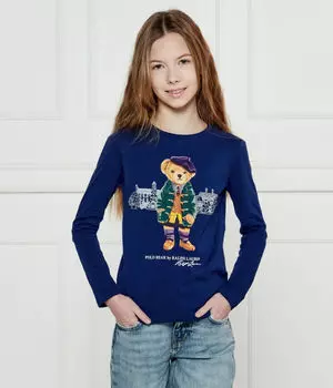 Блузка Polo Ralph Lauren Regular Fit, синий
