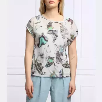 Блузка повседневного кроя Marc Cain, синий