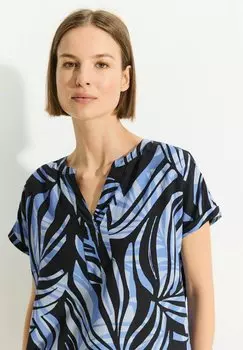 Блузка Print Bluse Cecil, синяя