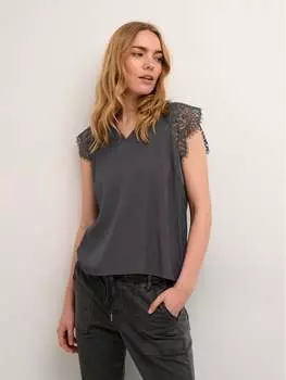 Блузка прямого кроя Cream, серый