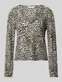 Блузка прямого кроя с эффектом жатости, модель «LIN» Mango, кремовый