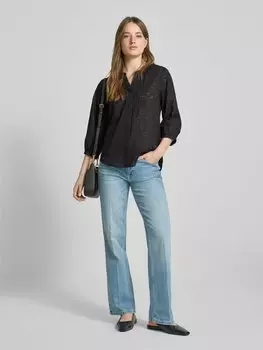 Блузка прямого кроя с ажурной вышивкой, модель «STYLE.Velia» Brax, черный