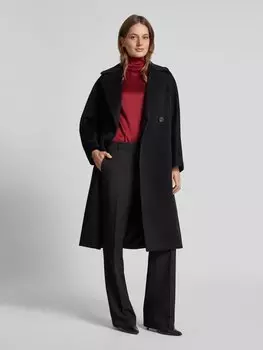 Блузка прямого кроя с добавлением шелка и воротником-стойкой, модель «МАРАТ» Max Mara Studio, бордовый