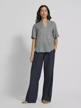 Блузка прямого кроя с короткими рукавами и узором по всей поверхности Marc O'Polo, мятный