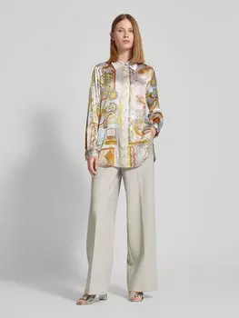 Блузка прямого кроя с отложным воротником Herzensangelegenheit, розовый