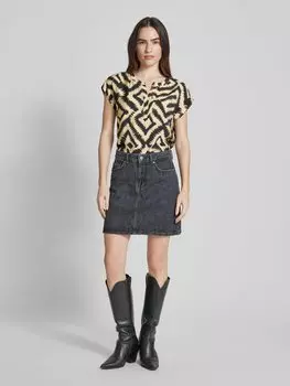 Блузка прямого кроя с туникообразным воротником, модель «PIXI» Soyaconcept, бежевый