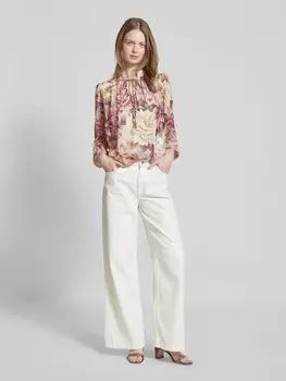 Блузка прямого кроя с V-образным вырезом ZABAIONE, светло-розовый