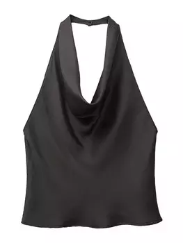 Блузка Pull&Bear, черный