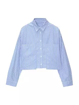 Блузка Pull&Bear, светло-синий