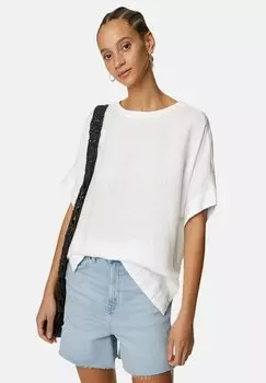 Блузка Pure Linen Relaxed Marks & Spencer, белый