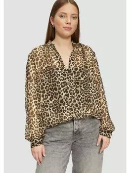 Блузка QS, цвет braun-schwarz