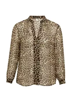 Блузка QS, коричневый