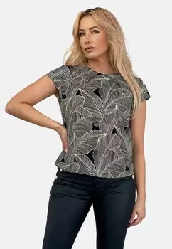 Блузка REGINA FASHION, цвет black with print