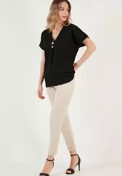 Блузка Regular Fit LELA, черная