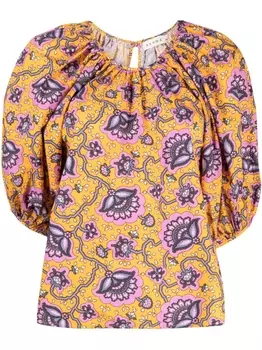 Блузка Rowan с графичным принтом RHODE, оранжевый
