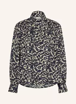 Блузка-рубашка алехандро ba&sh, темно-синий/кремовый/серый