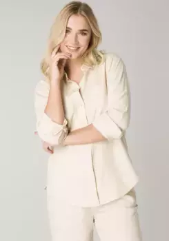 Блузка-рубашка Base Level, бежевый