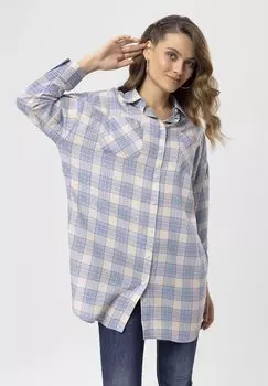 Блузка-рубашка By Diess Collection, цвет blue