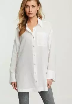 Блузка-рубашка CASUAL PETITE Next, цвет white