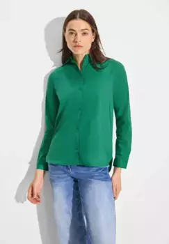 Блузка-рубашка Cecil из мягкой смеси хлопка, зеленый