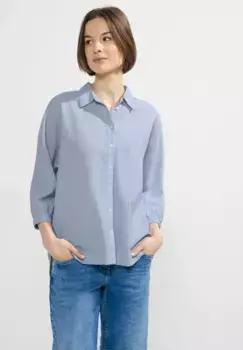 Блузка-рубашка Cecil с планкой на пуговицах, цвет Blouse Blue
