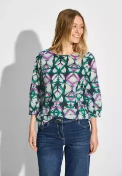 Блузка-рубашка Cecil с рукавами 3/4, белый