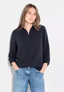 Блузка-рубашка Cecil с рукавами 3/4, синий