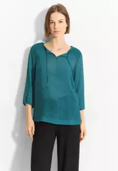 Блузка-рубашка Cecil с рукавами 3/4, зеленый