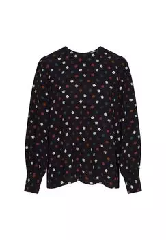 Блузка-рубашка черная роза Seidensticker, цвет Schwarz (0039)