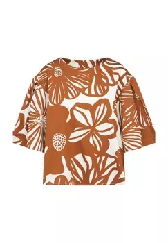 Блузка-рубашка черная роза Seidensticker, цвет Warm Nougat (0026)