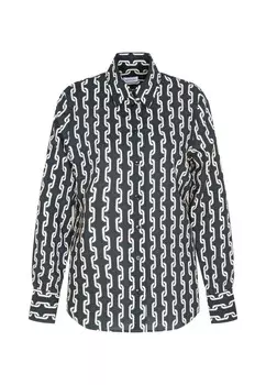 Блузка-Рубашка черная роза Seidensticker, зеленый