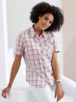 Блузка-рубашка Classic Basics, цвет Grapefruit-Kariert