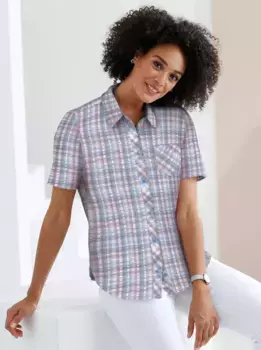 Блузка-рубашка Classic Basics, джинсовый